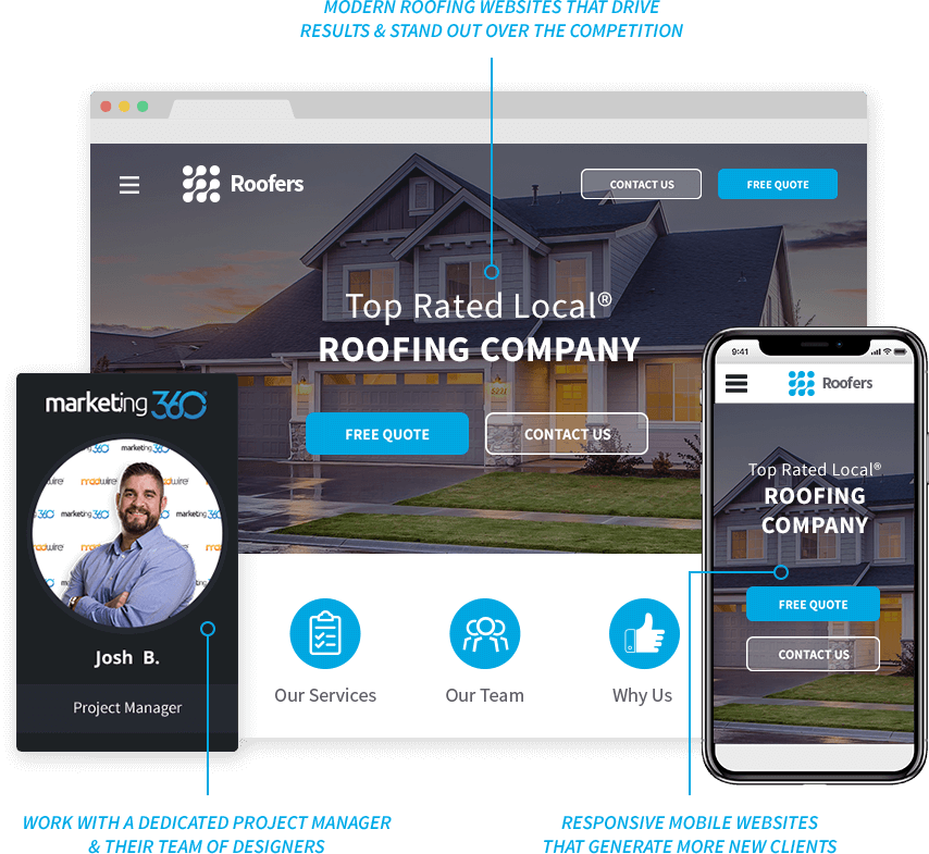 roofer marketing websites crm more 1 marketing platform for