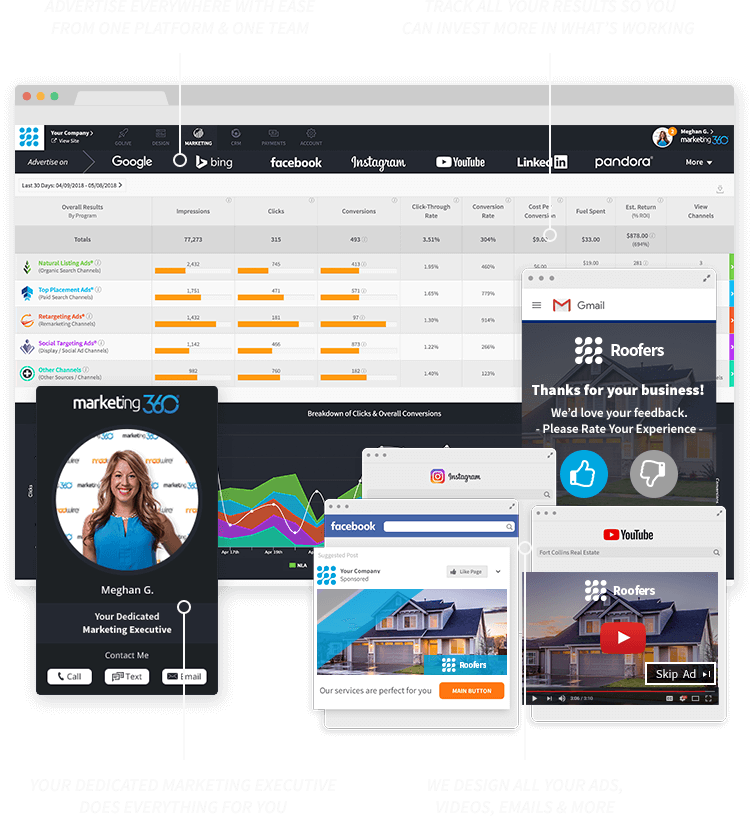 roofer marketing websites crm more 1 marketing platform for