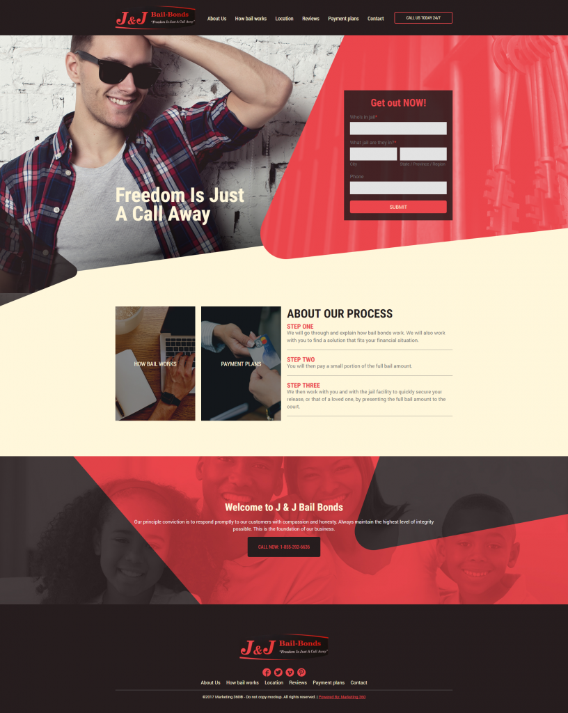 bail bonds website design