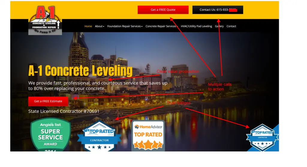 Case Study Contractor Wins With ConversionBased site Design