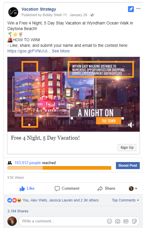 social targeting ad facebook