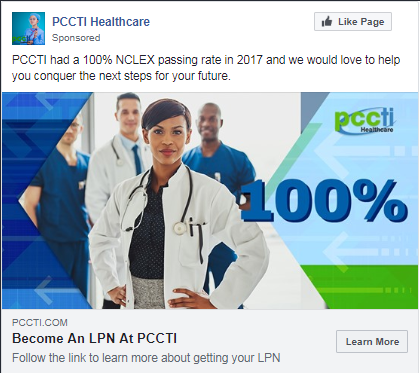 education case study facebook ad