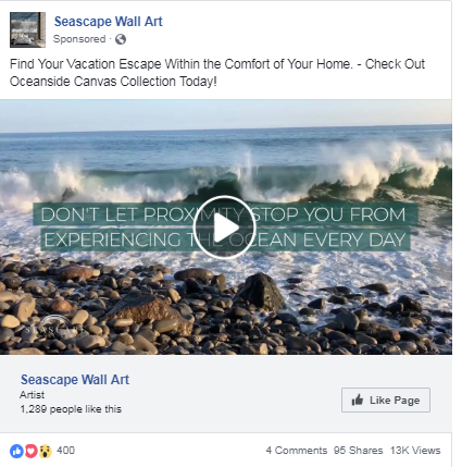 photography marketing facebook ad