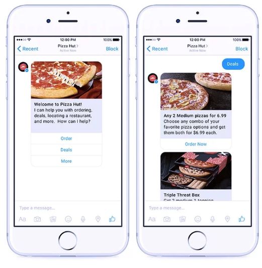 facebook messenger bot example