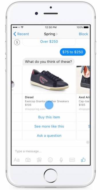 facebook messenger bot call to action