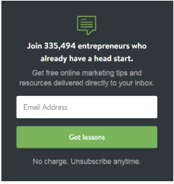 blog email sign up